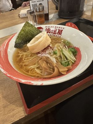   at Halal Ramen Naniwaya in Osaka