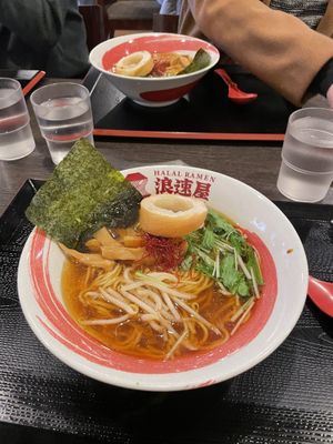   at Halal Ramen Naniwaya in Osaka