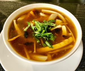 Hot and sour soup   at RISTORANTE CINESE SICHUAN in Rome