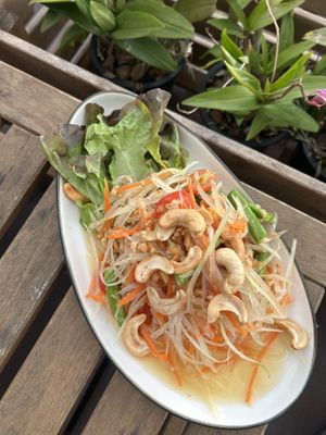 Thai Green Papaya Salad  at Koh Kood Beach Resort in Koh Kut