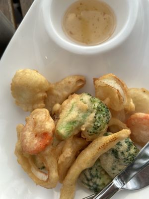 Crispy assorted Vegetable Tempura  at Koh Kood Beach Resort in Koh Kut