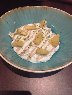 Riso al latte di cocco con ananas at CrisTo in Bastia