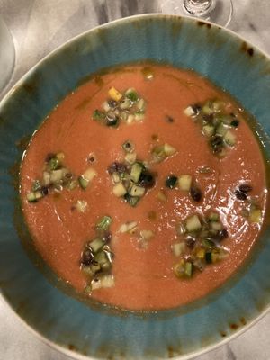 Le gaspacho sans burrata  at CrisTo in Bastia