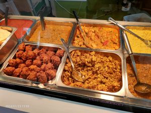 All vegan! at Govindas in West End