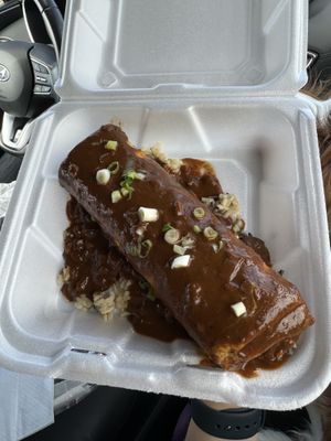 Three sister burrito   at Amigo Cafe in Kayenta