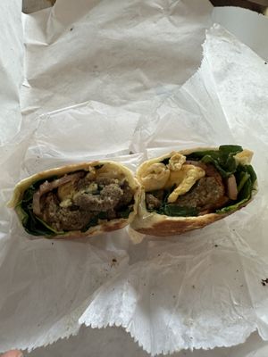 Vegan breakfast burrito  at Madtown Coffee in Nashville