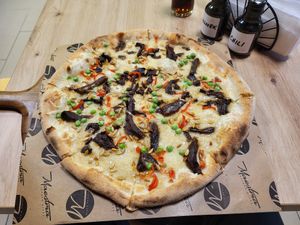 Amazing pizza 🍕 🍕 🍕 👌 at Maestria - Sztuka Pizzy in Torun