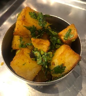  Bombay potatoes  #Veganuary at Rasoi Ghar Restaurant in Abu Dhabi