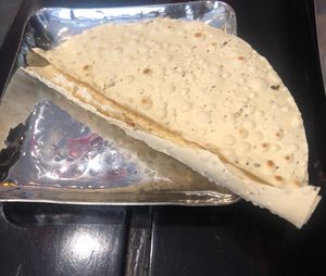 Poppadom #Veganuary at Rasoi Ghar Restaurant in Abu Dhabi