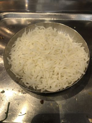 Steamed rice #Veganuary at Rasoi Ghar Restaurant in Abu Dhabi