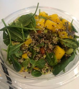 Tropical salad #Veganuary at AcaiXpress - Yas Mall in Abu Dhabi