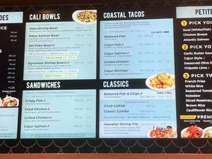 Two vegan options - Kaleslaw not vegan  at California Fish Grill in Bakersfield