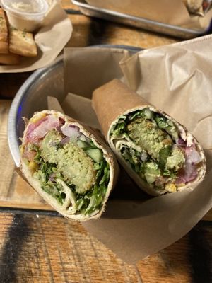 Vegan wrap with falafel 😋  at Spitz in Salt Lake City