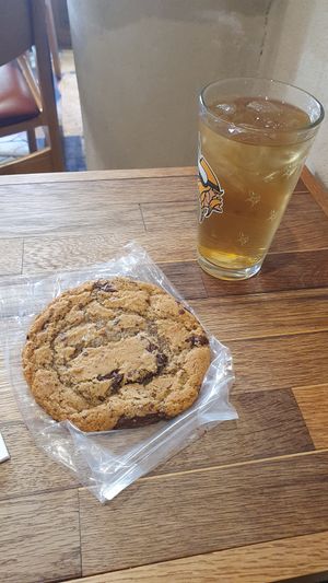 Vegan cookie at Bantha Tea Bar in Pittsburgh