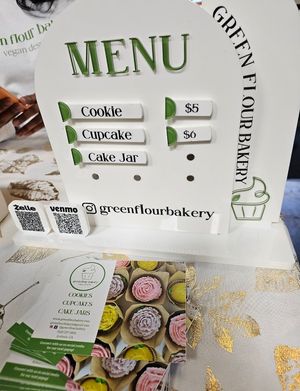 Pricing/menu at Green Flour Bakery in Antioch