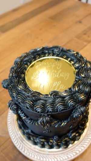 Cake topper fit perfectly! at Green Flour Bakery in Antioch