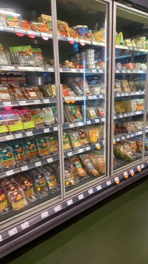 meat substitutes at Denns BioMarkt in Dresden