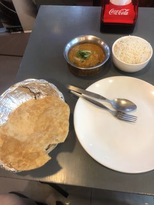 mushroom masala and bhatura  at Tikka N Talk in Bangkok