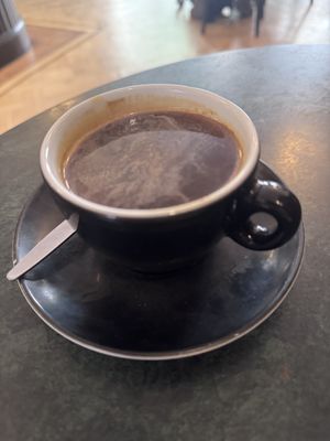 Long black   at Thomas J Walls Coffee in Edinburgh