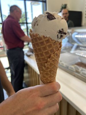 Mint chip   at Savor Ice Cream in Chico