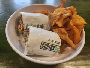 Peri Peri Tofu Wrap (removed from menu) at Snappy Salads in Dallas