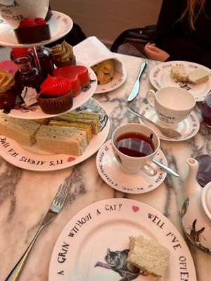   at Mad Hatters Afternoon Tea in London