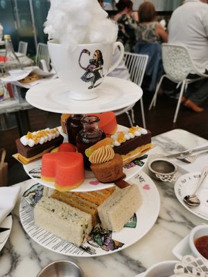 Vegan afternoon tea at Mad Hatters Afternoon Tea in London