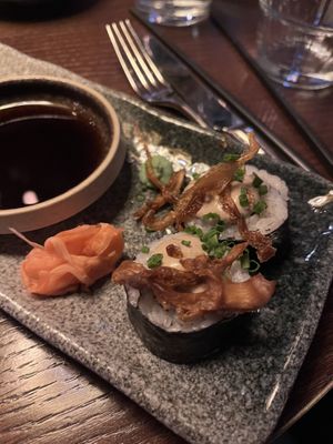 Mushroom maki  at Monkeys Reykjavík in Reykjavik