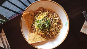 Mushroom Pasta at The Barn Pub & Restaurant in Rugby