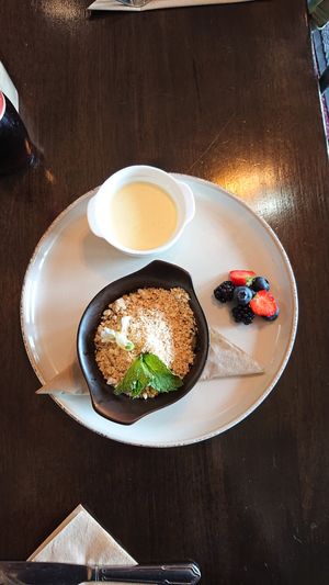 Apple Crumble at The Barn Pub & Restaurant in Rugby