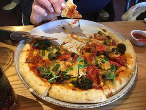 Italian garden pizza   at The Barn Pub & Restaurant in Rugby