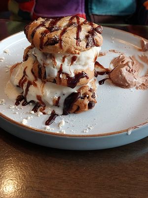 Cookie stack at The Barn Pub & Restaurant in Rugby