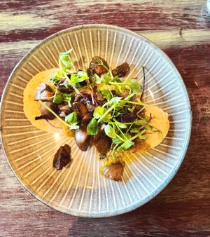 Mushrooms on toast to start   at The Barn Pub & Restaurant in Rugby