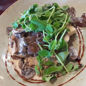 Wild mushroom ciabatta at The Barn Pub & Restaurant in Rugby