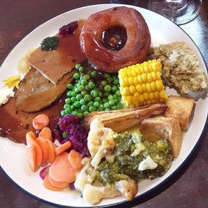 I don't usually eat this much in one sitting.... at The Barn Pub & Restaurant in Rugby