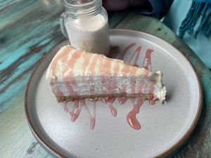 Cheesecake - light and creamy  at The Barn Pub & Restaurant in Rugby
