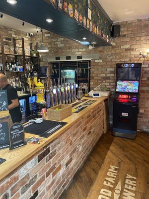 Bar area  at The Barn Pub & Restaurant in Rugby