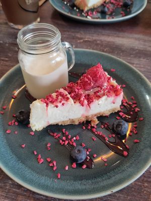 Cheesecake at The Barn Pub & Restaurant in Rugby