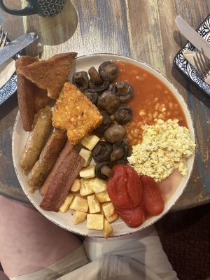 Vegan all you can eat breakfast  at The Barn Pub & Restaurant in Rugby