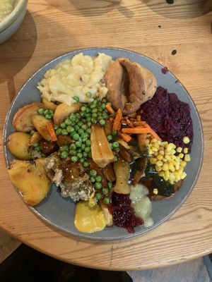 Vegan carvery  at The Barn Pub & Restaurant in Rugby