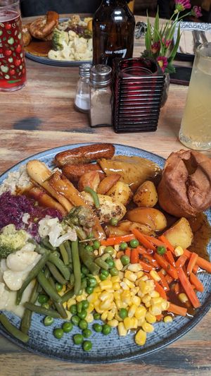 Vegan carvery at The Barn Pub & Restaurant in Rugby