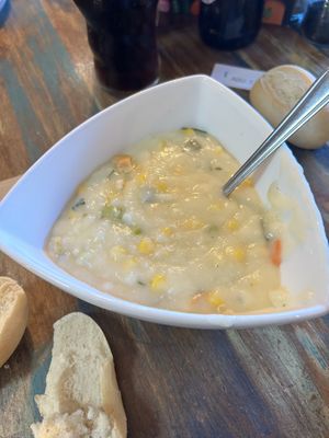 Sweetcorn chowder  at The Barn Pub & Restaurant in Rugby