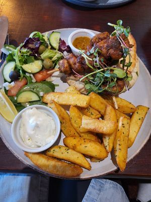 Flat bread at The Barn Pub & Restaurant in Rugby