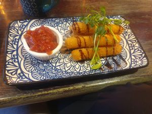 Mozzarella sticks at The Barn Pub & Restaurant in Rugby