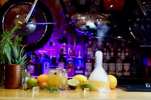 dry iced cocktails at Donald Watson's Vegan Bar in Leicester