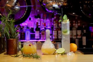 exotic vegan cocktails at Donald Watson's Vegan Bar in Leicester