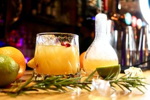 dry iced cocktails at Donald Watson's Vegan Bar in Leicester