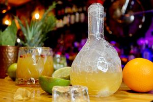 dry iced cocktails at Donald Watson's Vegan Bar in Leicester