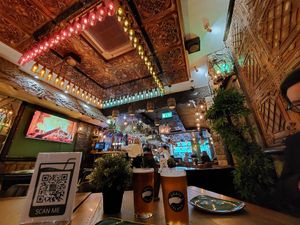 Stunning quirky decor at Donald Watson's Vegan Bar in Leicester