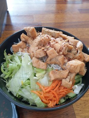Tofu vermicelli salad at PORKEEz in Paradise in Surfers Paradise
